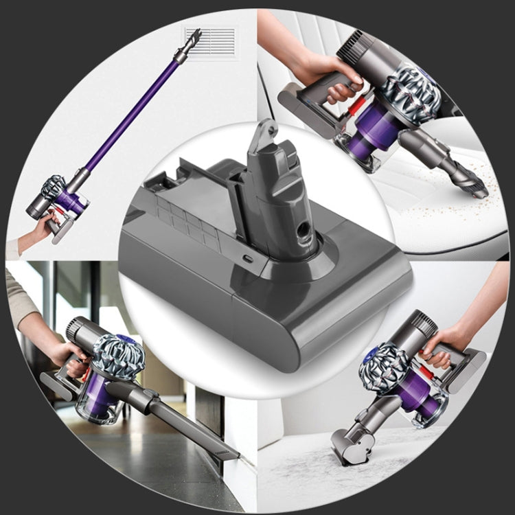 Vacuum battery pack mounted on a floor nozzle for cordless cleaning, dark gray