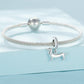 Dachshund charm bracelet with mesh chain and sterling silver pendant