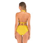Lace-Up Halter Backless High-Waisted Swimsuit Split Printed Bikini Swimsuit, S, M, L, XL, XXL, XXXL