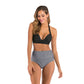 Lace-Up Halter Backless High-Waisted Swimsuit Split Printed Bikini Swimsuit, S, M, L, XL, XXL, XXXL
