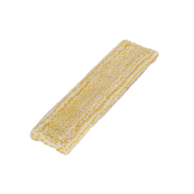 Yellow microfiber window-cleaner cloth pad, rectangular