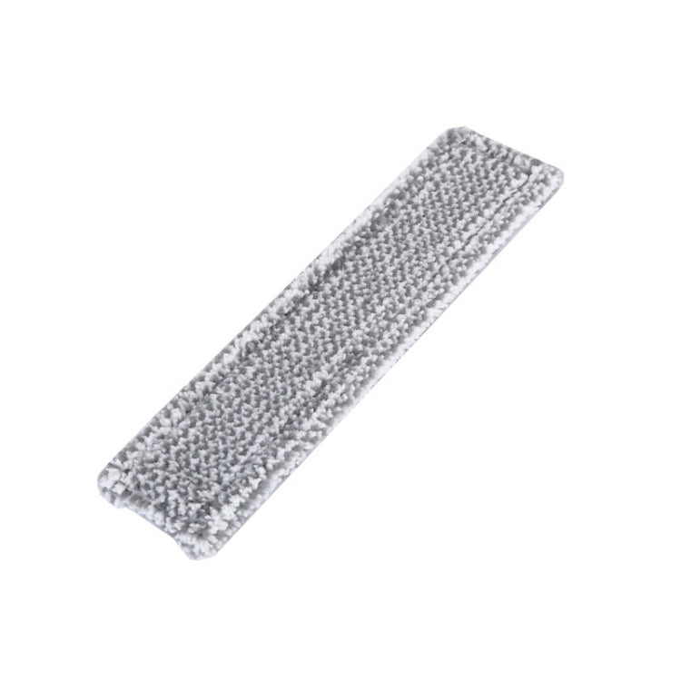 Gray microfiber window-cleaner cloth pad, rectangular