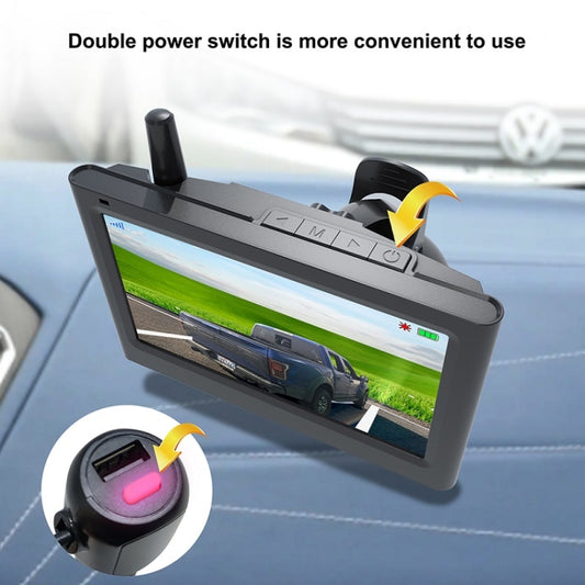 Solar License Plate Frame Wireless Transmission Reversing Camera Display, BC02