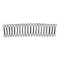 Hair pin comb set with dark metal U-shaped teeth, long strip