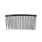 Hair pin comb set with black base and long U-shaped teeth