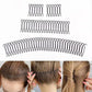 Hair pin comb headband shown in use on updo hairstyles