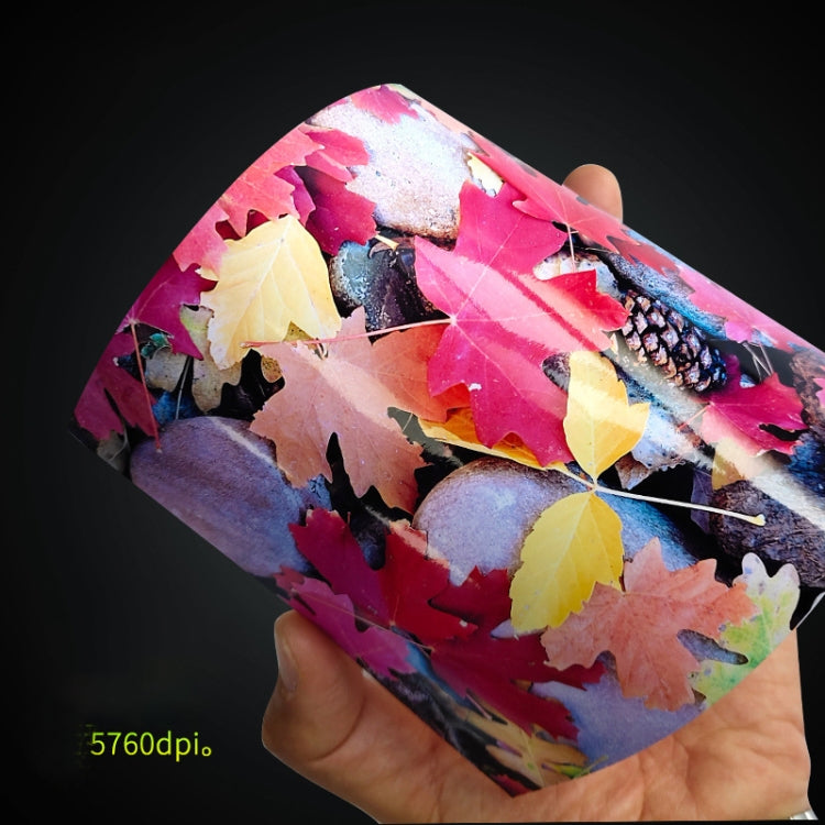 Handheld waterproof photo paper sheet with colorful art print