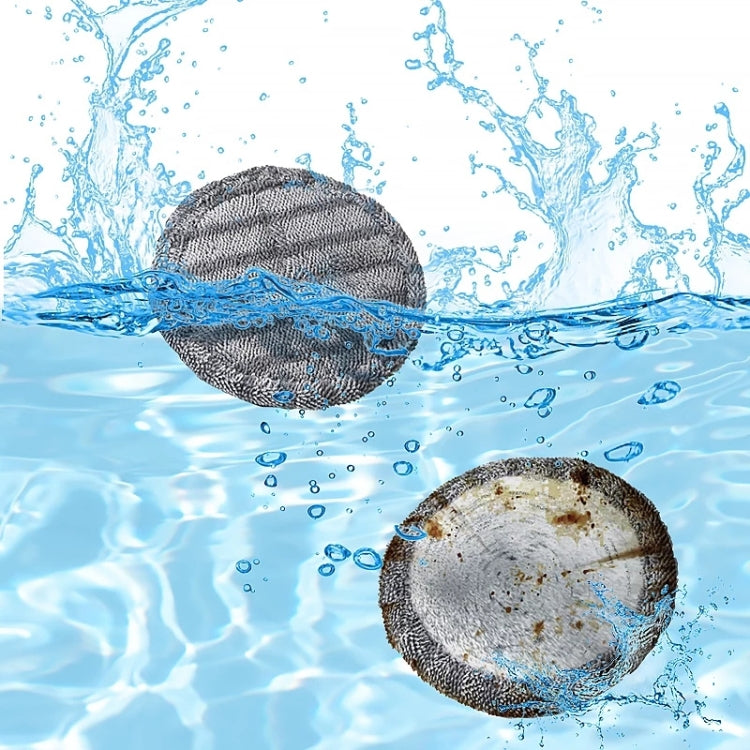 Dyson Slim mop pads in water splash, gray microfiber discs for wet cleaning