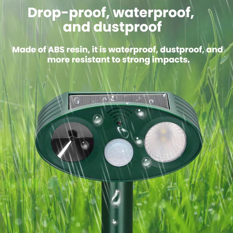 Outdoor Solar-Powered Ultrasonic Animal Repellent, 708, 708B