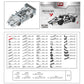 Assembly Metal Car Model Intelligence Handmade Assembly Toy Building Block, Racing Car