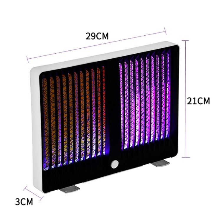 Slim mosquito killer lamp, light body with dual UV grids, 29cm x 21cm