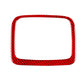 Red carbon-fiber reading light frame decoration sticker, rounded rectangular shape