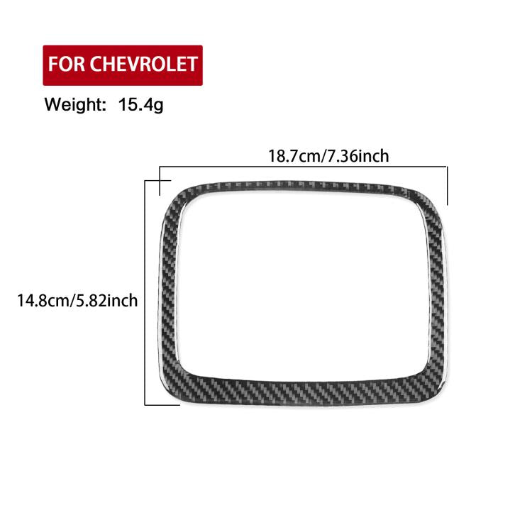 Black carbon-fiber reading light frame decoration sticker, rounded rectangular outline