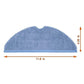Blue semicircle mop pad cloth with size marking, for robot vacuum