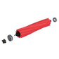 Red roller brush assembly with end caps for robot vacuum