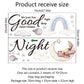 Wall sticker sheet with Good Night wording, moon bear, stars, clouds, and rainbow arch