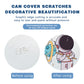 Astronaut glow sticker detail showing smooth surface without adhesive residue