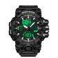 SANDA Green Light Alarm Clock Multifunctional Waterproof Shockproof Transparent Watch