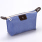 Striped Dumpling Cosmetic Bag Travel Folding Toiletry Bag