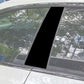 Black vertical B-pillar decorative strip on car window