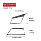 Carbon-fiber air vent outlet trim stickers with size outlines