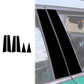 Black B-pillar decorative sticker pieces applied on car door frame
