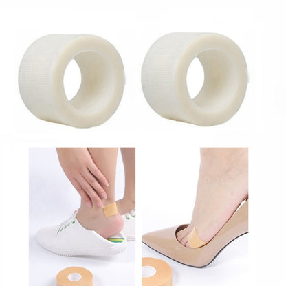 Anti-wear heel sticker roll pair, translucent white, self-adhesive ring shape