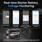 KONNWEI BK400 battery monitor with smartphone voltage monitoring screens