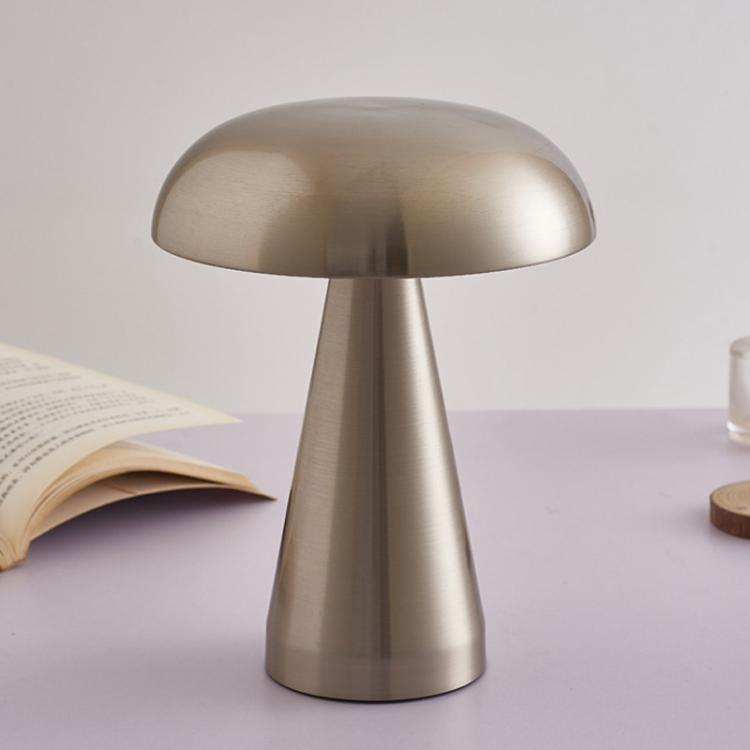 Bar Restaurant Table Lamp Bedside Atmosphere Rechargeable Mushroom Lamp Dimmable Night Light
