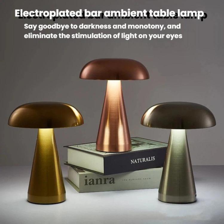 Bar Restaurant Table Lamp Bedside Atmosphere Rechargeable Mushroom Lamp Dimmable Night Light