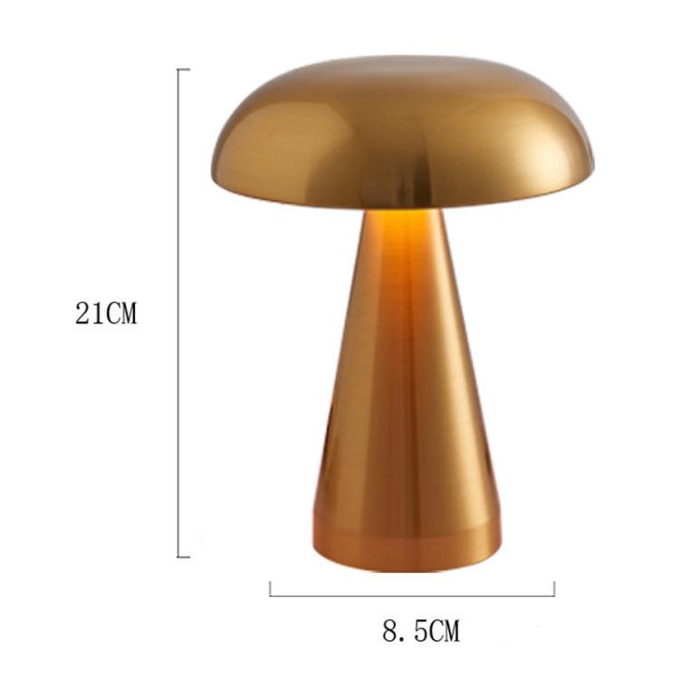 Bar Restaurant Table Lamp Bedside Atmosphere Rechargeable Mushroom Lamp Dimmable Night Light