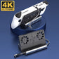 White console docking stand with dual-cooling fan base and port panel