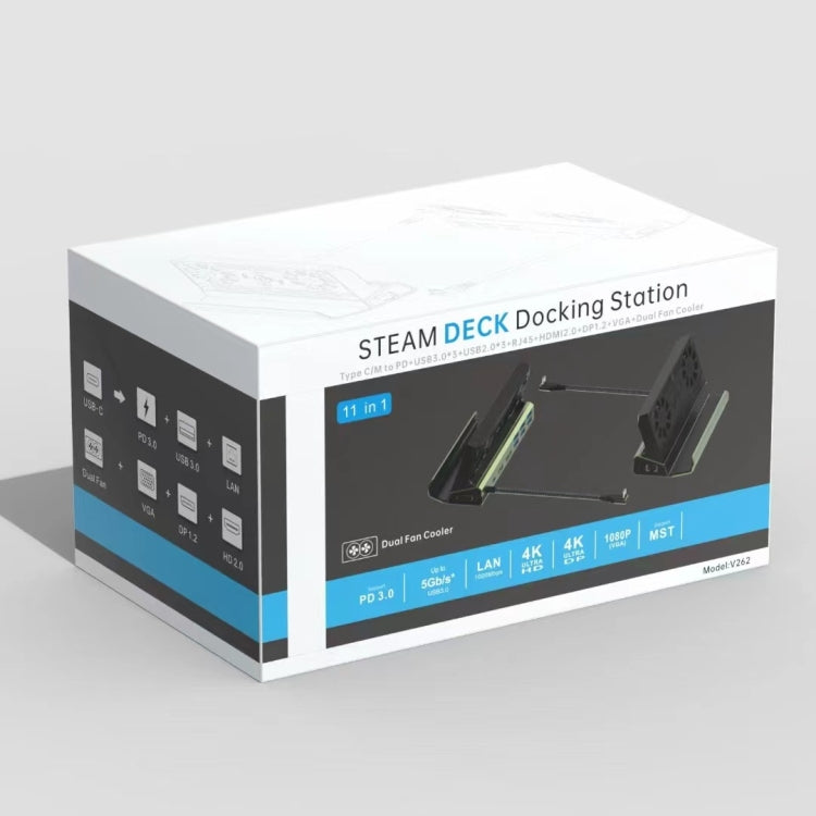 STEAM Deck docking station box labeled 10-in-1
