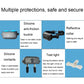 Dog training collar receiver with reflective collar strap and protected contact housing