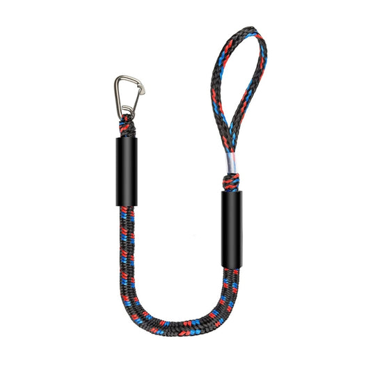 Pier Stainless Steel Clamp Boat Rope Accessories PWC Built-In Buffer Kayak Mooring Cable, Black, Black Blue Red, Blue White Black