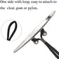 Stainless steel hook with loop end for cleat, post, or pylon attachment