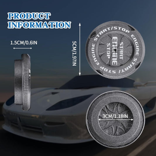 Car Motorcycle One-button Start Button Ignition Switch Rotating Protective Cover