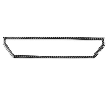 Carbon-fiber style air outlet trim sticker with black border and inner texture