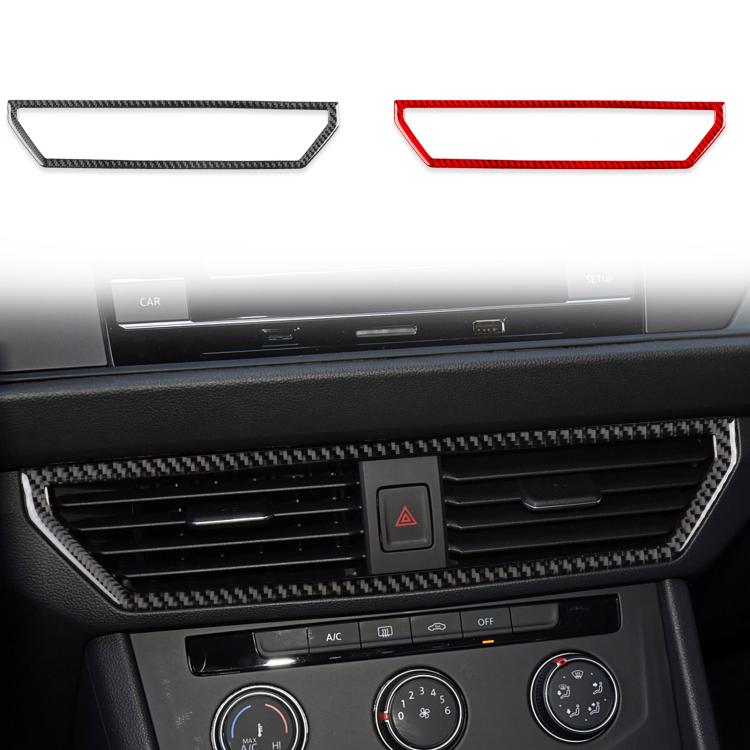 Left and right air outlet trim stickers showing black and red border options
