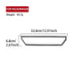 Air outlet trim sticker template with dimensions: 32.8cm x 6.8cm
