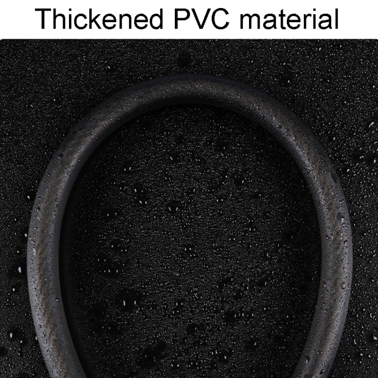 Thick black PVC-coated lock cable loop with protective outer sleeve