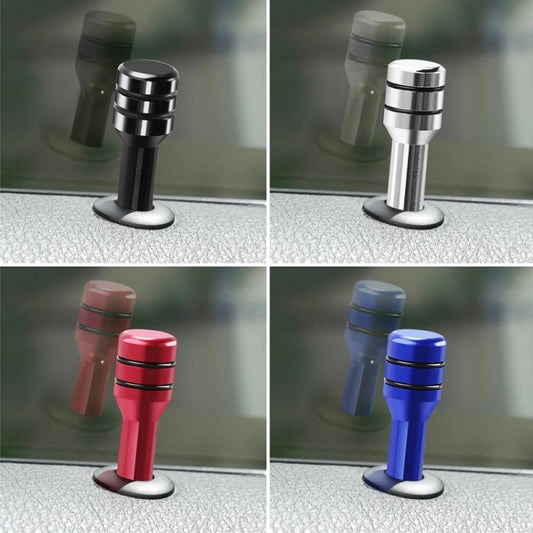 Car door safety latch set showing multiple caps, including blue