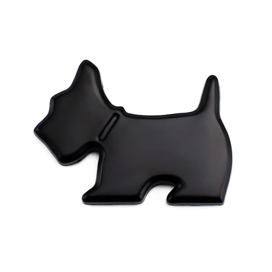 Cute Pet Dog Car Decal Puppy Metal Vehicle Emblem Decorative Stickers