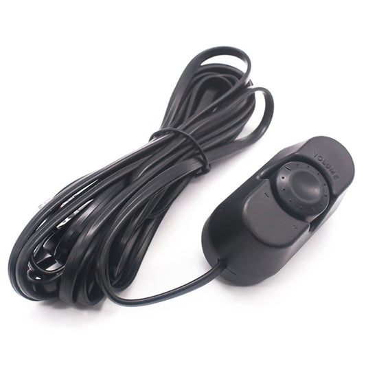 Car subwoofer remote volume controller with cable, dark gray