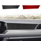 Carbon-fiber instrument sticker strip in black and red color options
