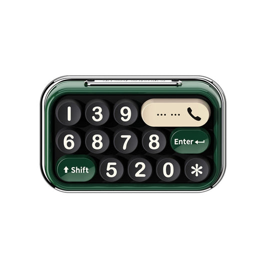 Car temporary parking number plate keypad with green frame and black number buttons