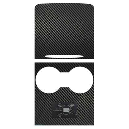 Matte carbon fiber protective film panel with cutout for dual round control icons