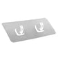 30pcs /Pack Double Hook for Paper Towels Plastic Traceless Sticky Hook