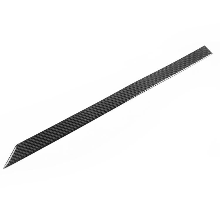 Black carbon-fiber style decorative co-pilot trim sticker strip.