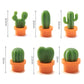 6pcs /Set Cactus Fridge Stickers Greenery Message Magnetic Cartoon Stickers